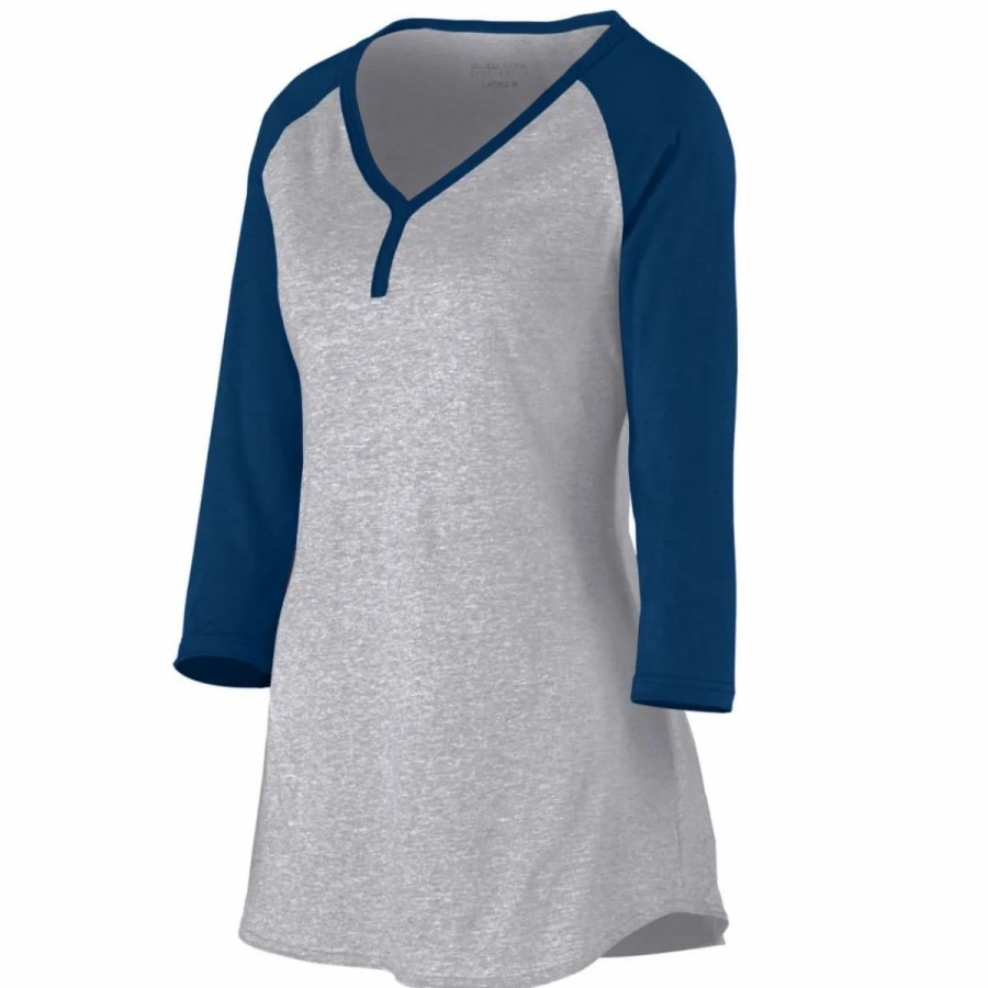 Shirts & Tops * Augusta Women'S Rave Henley Shirt