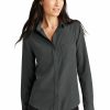 Shirts & Tops * Mercer+Mettle Women'S Stretch Crepe Long Sleeve Camp Mm2013