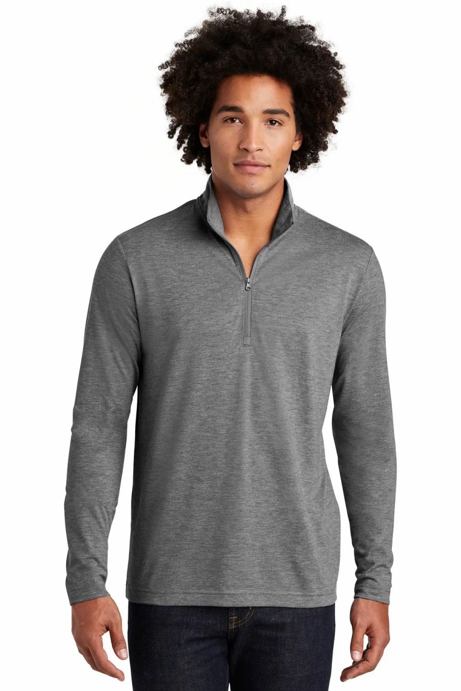 Sweatshirts & Fleece * Sport-Tek Men'S Posicharge Tri-Blend Wicking 1/4-Zip Pullover St407