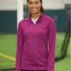 Sweatshirts & Fleece * Badger Women'S Tonal Blend Quarter-Zip Pullover