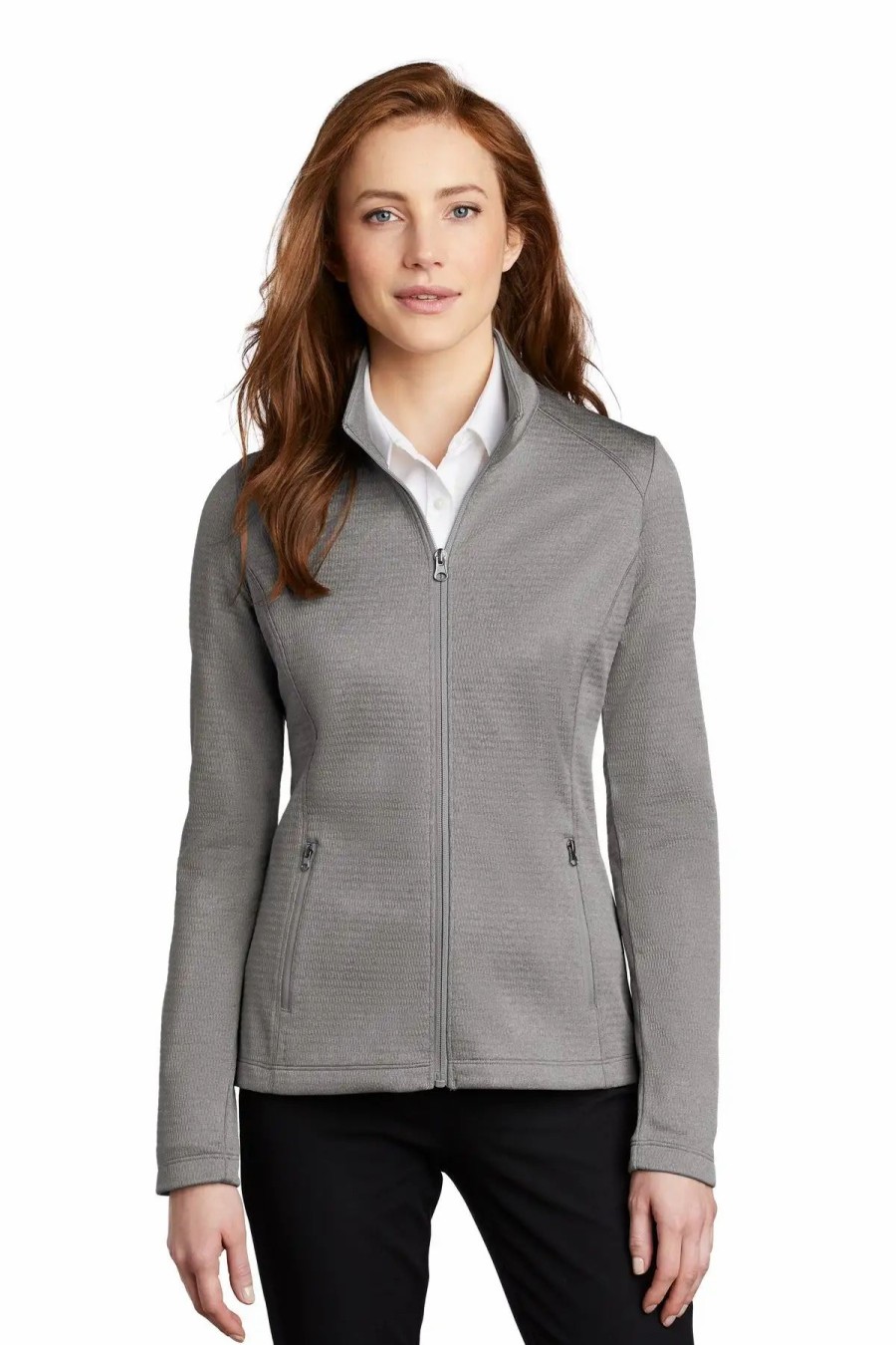 Jackets & Vests * Port Authority Women'S Diamond Heather Fleece Full-Zip Jacket L249