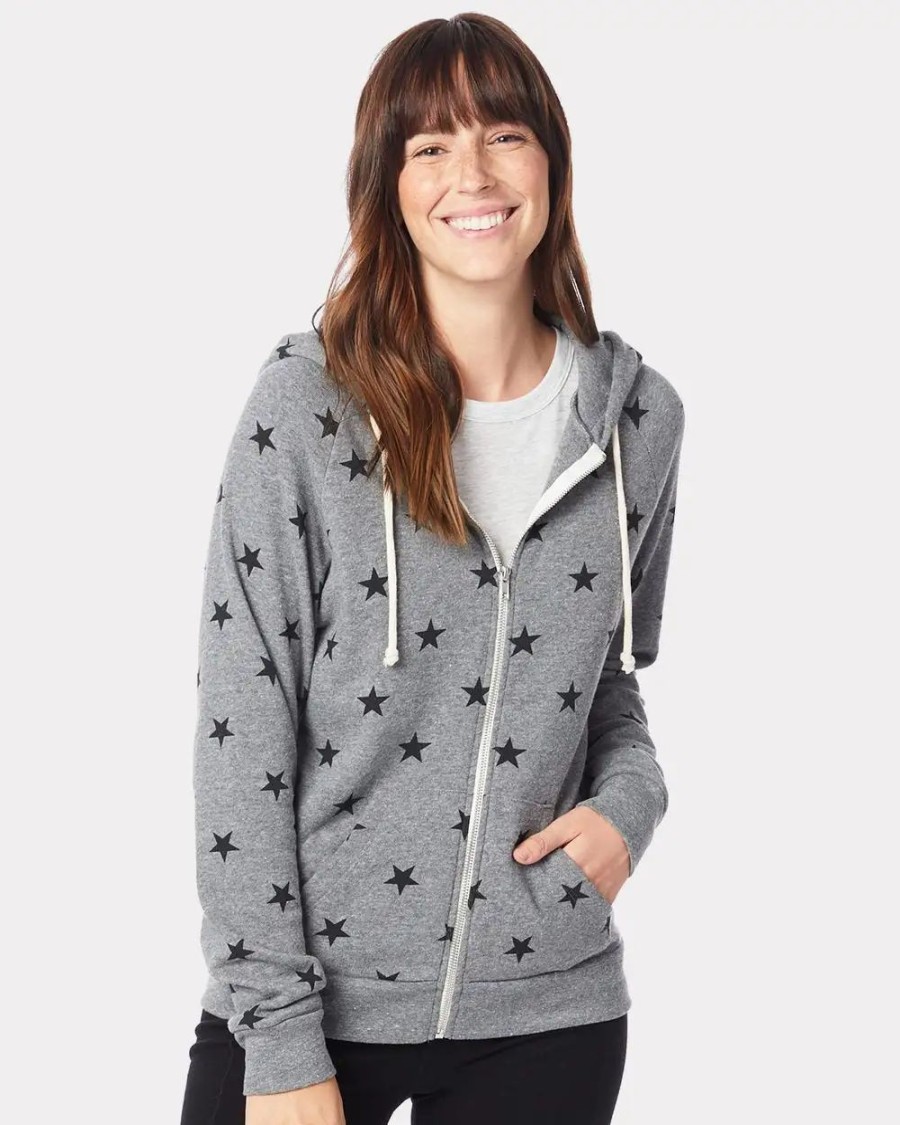 Sweatshirts & Fleece * Alternative Women'S Adrian Eco-Fleece Full-Zip Hooded Sweatshirt