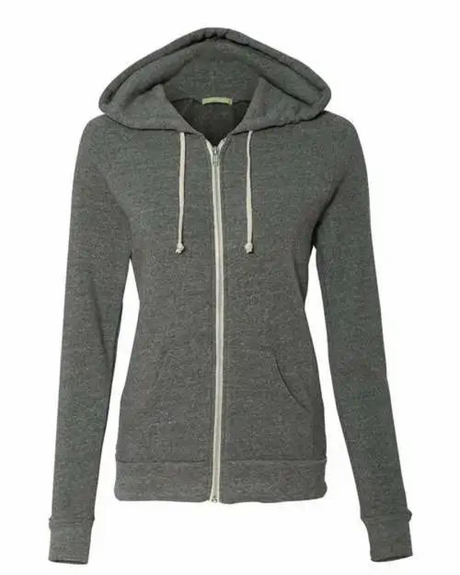 Sweatshirts & Fleece * Alternative Women'S Adrian Eco-Fleece Full-Zip Hooded Sweatshirt