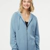 Sweatshirts & Fleece * Independent Trading Co. Women'S California Wave Wash Full-Zip Hooded Sweatshirt