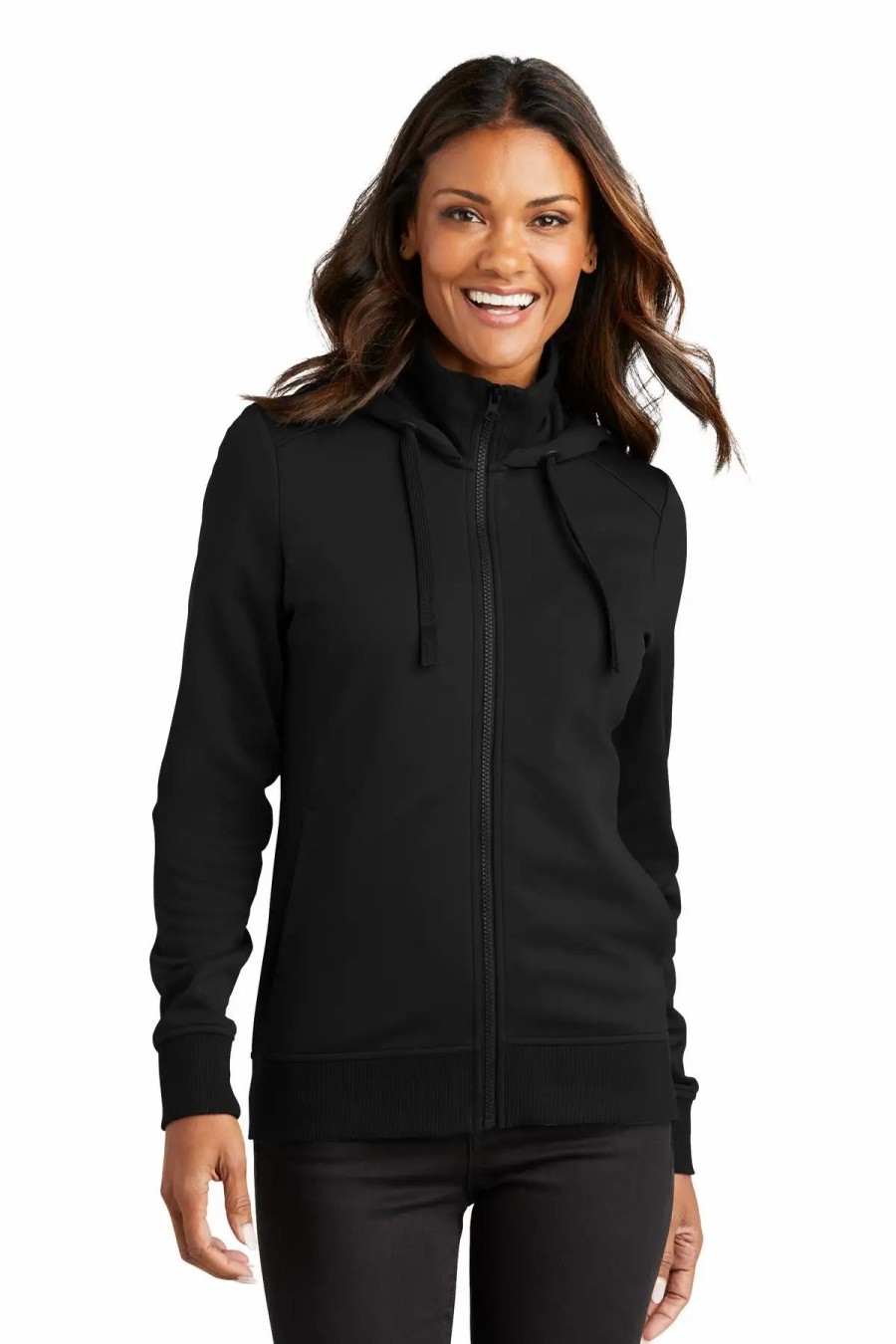 Sweatshirts & Fleece * Port Authority Ladies Smooth Fleece Hooded Jacket