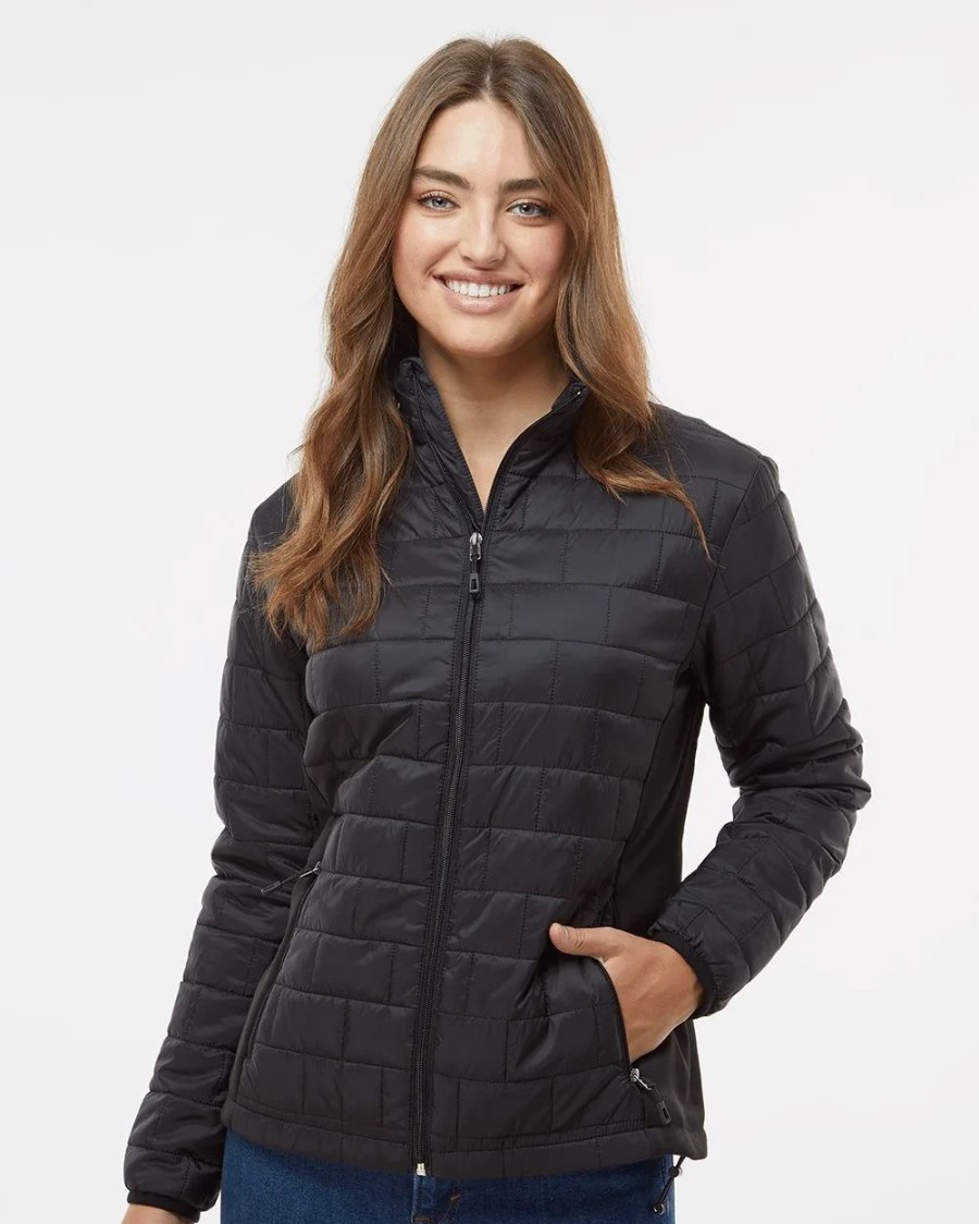 Jackets & Vests * Burnside Women'S Element Puffer Jacket Black