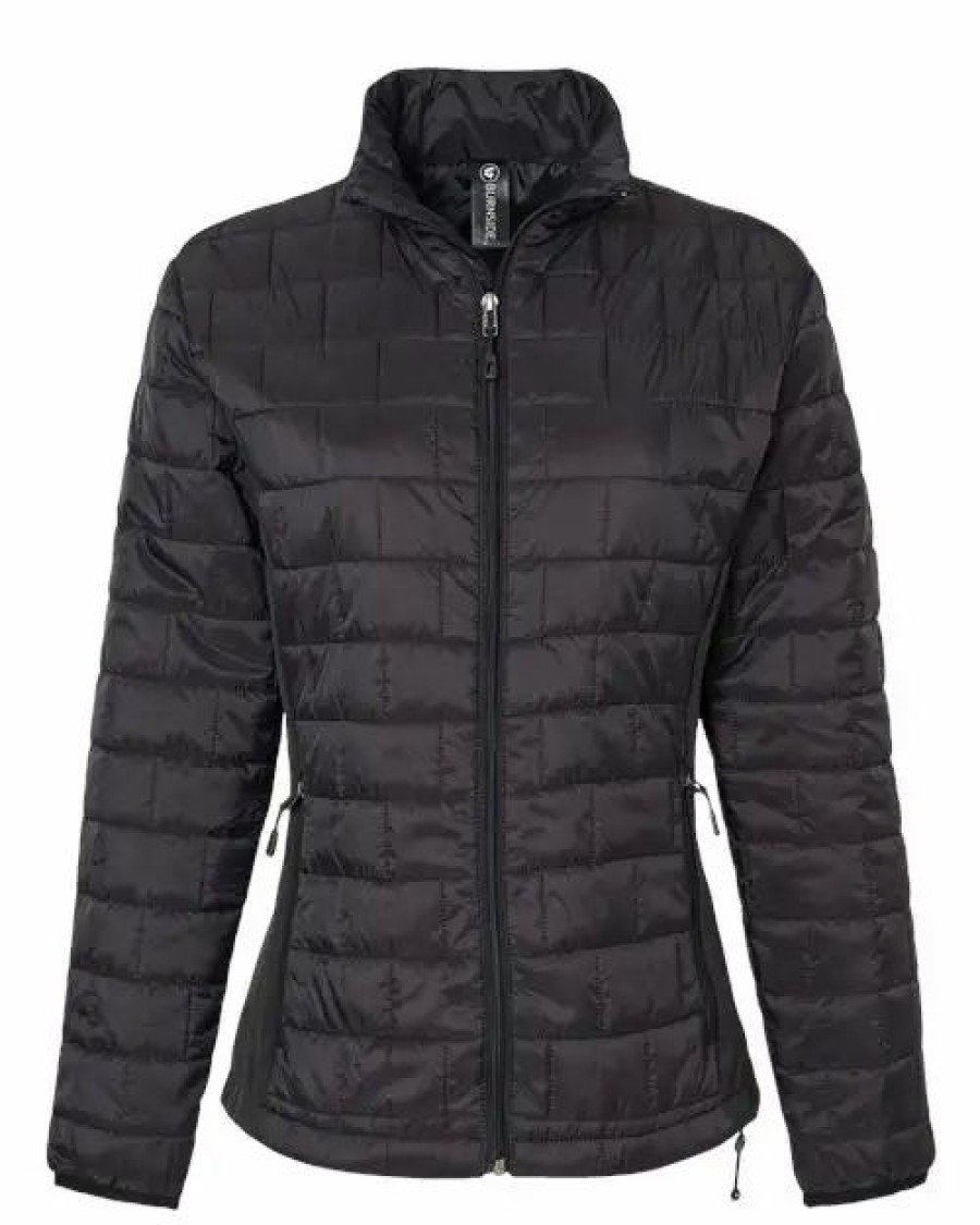 Jackets & Vests * Burnside Women'S Element Puffer Jacket Black