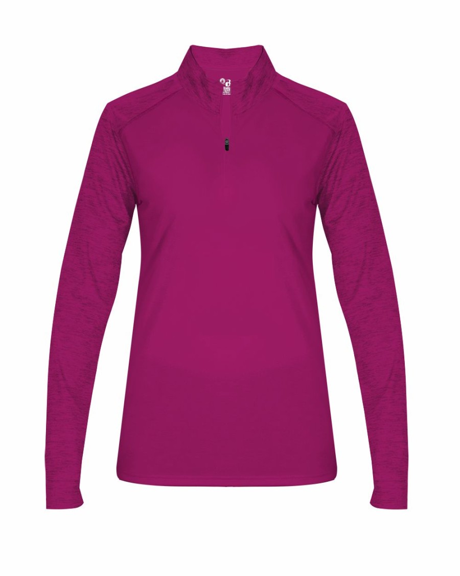 Sweatshirts & Fleece * Badger Women'S Sport Tonal Blend 1/4 Zip