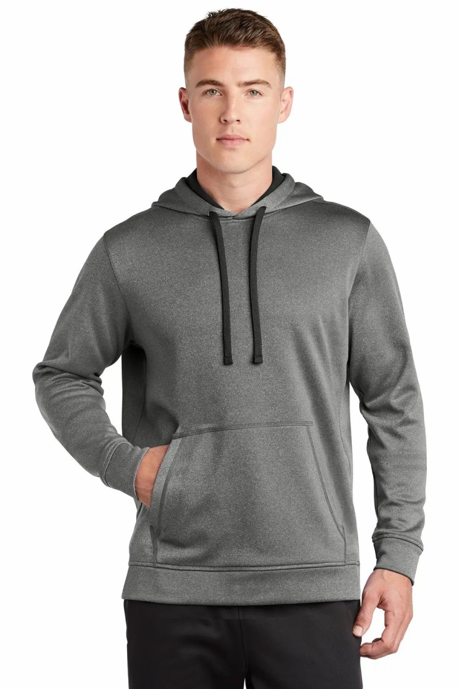 Sweatshirts & Fleece * Sport-Tek Men'S Posicharge Sport-Wick Heather Fleece Hooded Pullover St264