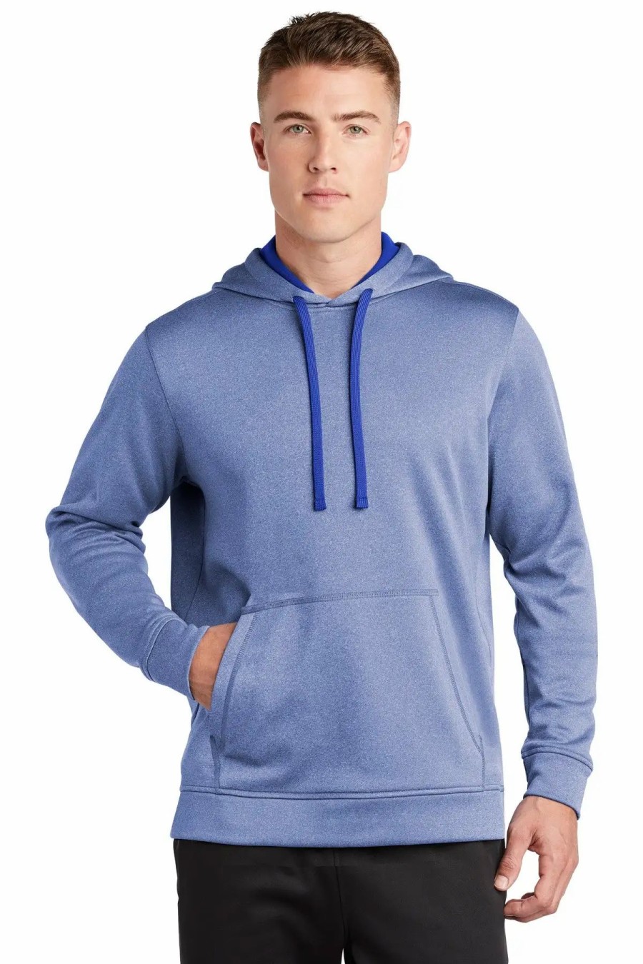 Sweatshirts & Fleece * Sport-Tek Men'S Posicharge Sport-Wick Heather Fleece Hooded Pullover St264