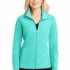 Jackets & Vests * Port Authority Ladies Heather Microfleece Full-Zip Jacket. L235