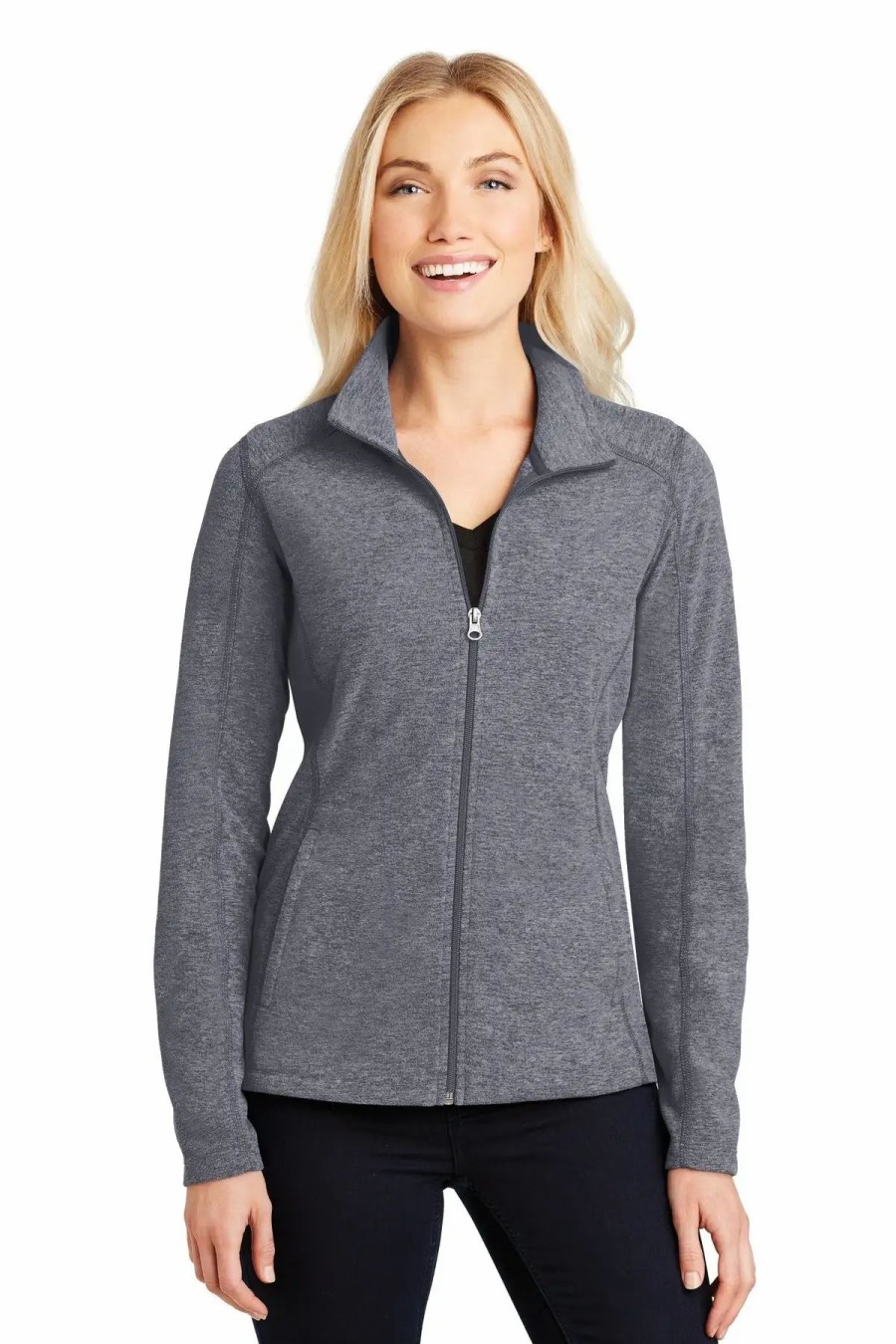 Jackets & Vests * Port Authority Ladies Heather Microfleece Full-Zip Jacket. L235