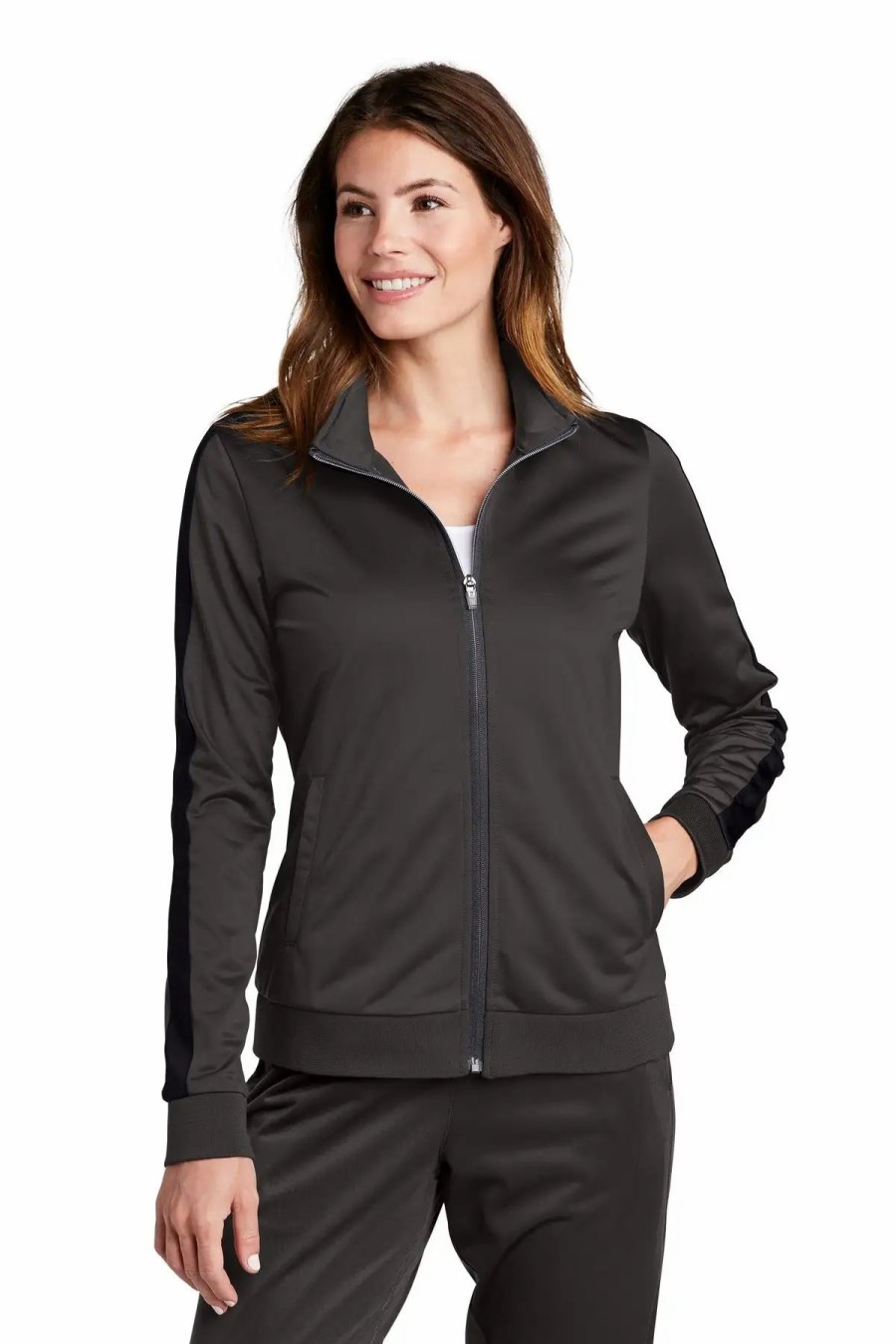 Jackets & Vests * Sport-Tek Women'S Tricot Track Jacket