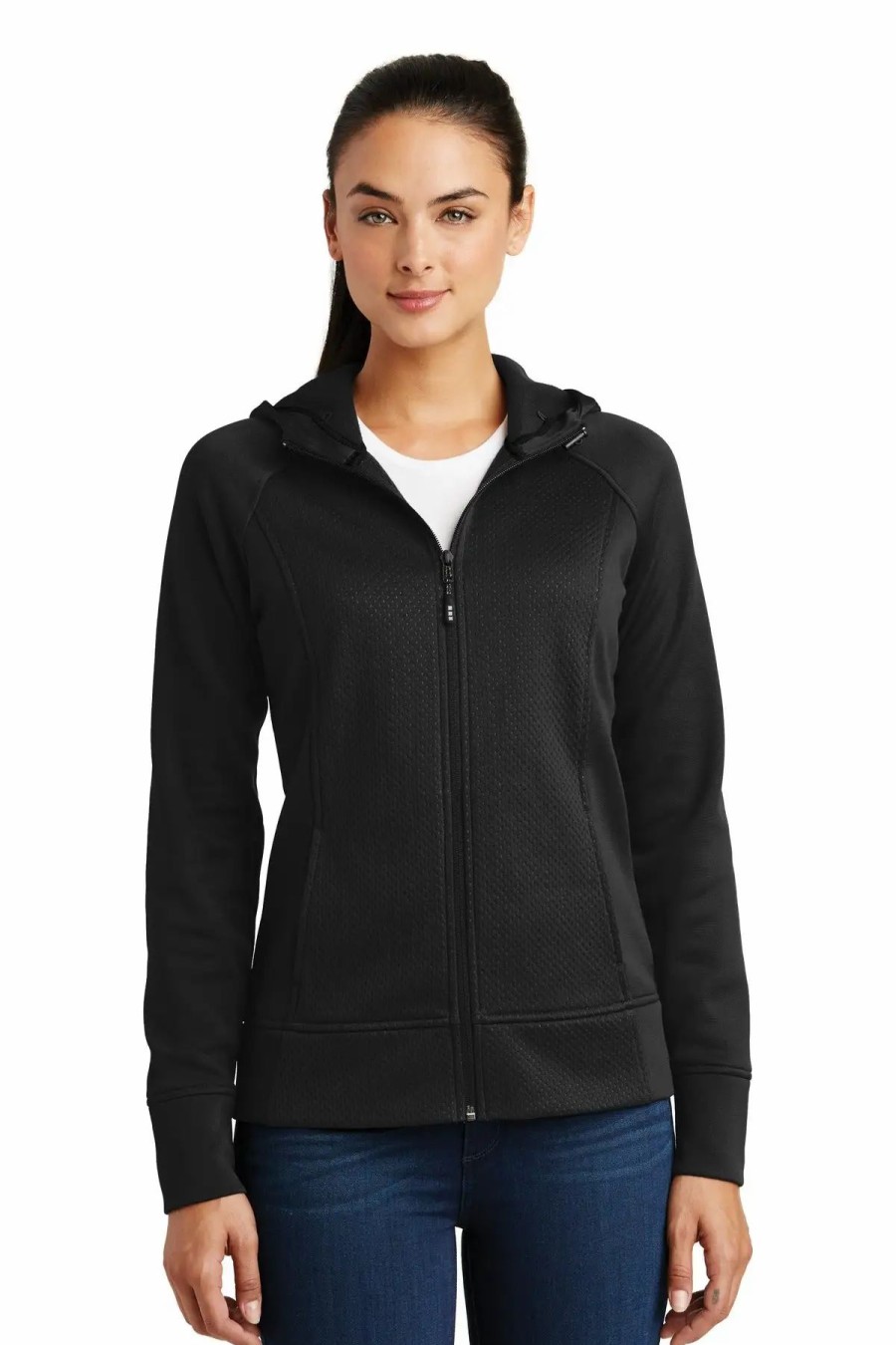 Sweatshirts & Fleece * Sport-Tek Women'S Rival Tech Fleece Full-Zip Hooded Jacket Lst295