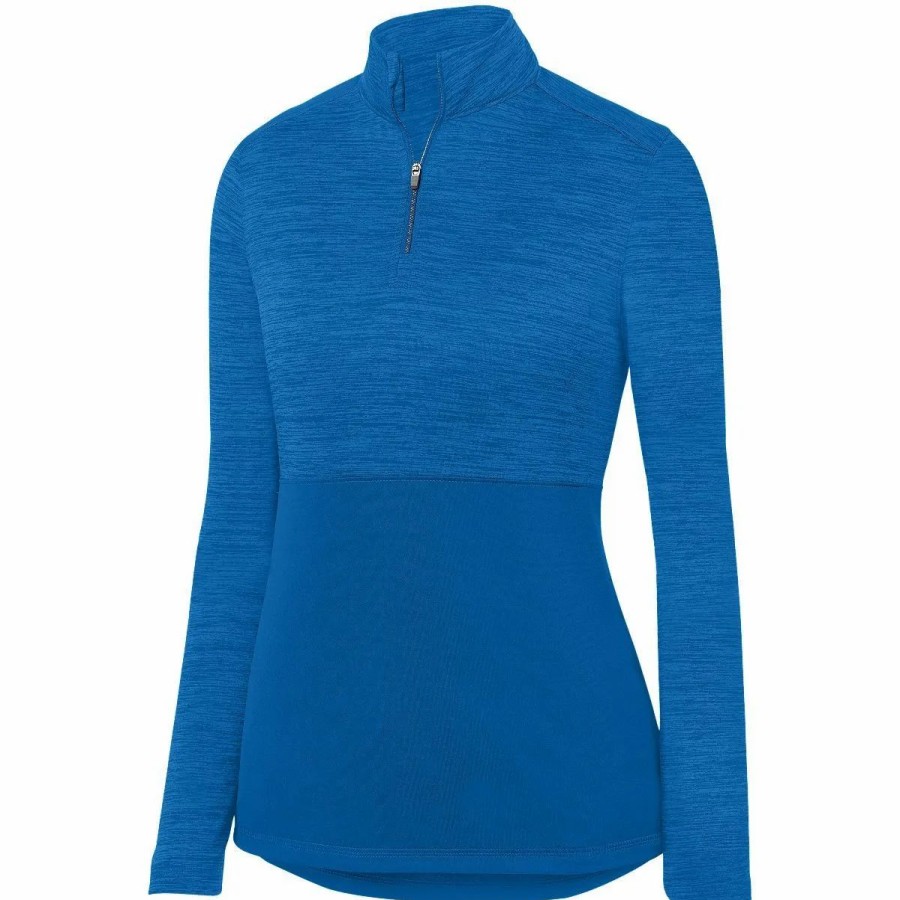 Sweatshirts & Fleece * Augusta Women'S Shadow Tonal Heather 1/4 Zip Pullover