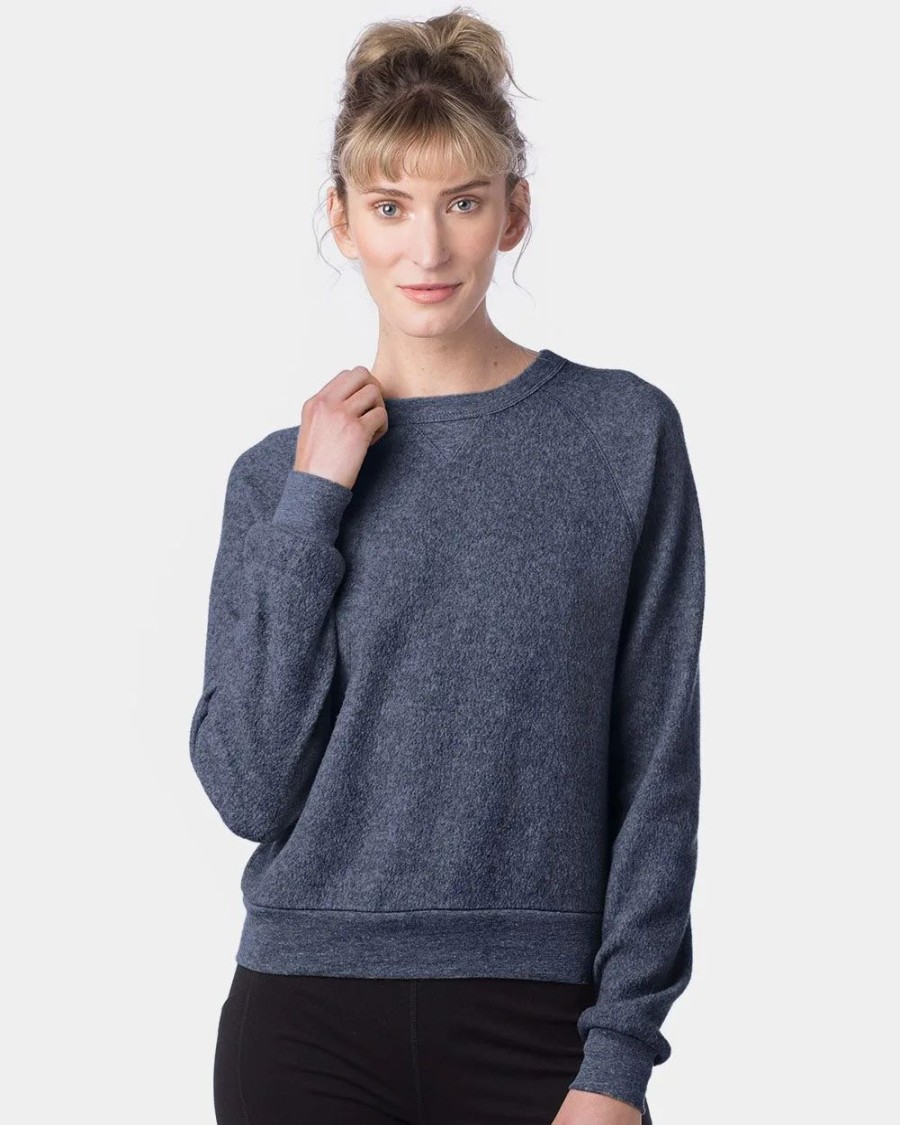 Sweatshirts & Fleece * Alternative Women'S Eco-Teddy Baby Champ Crewneck Sweatshirt