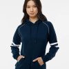 Sweatshirts & Fleece * J. America Women'S Varsity Fleece Piped Hooded Sweatshirt