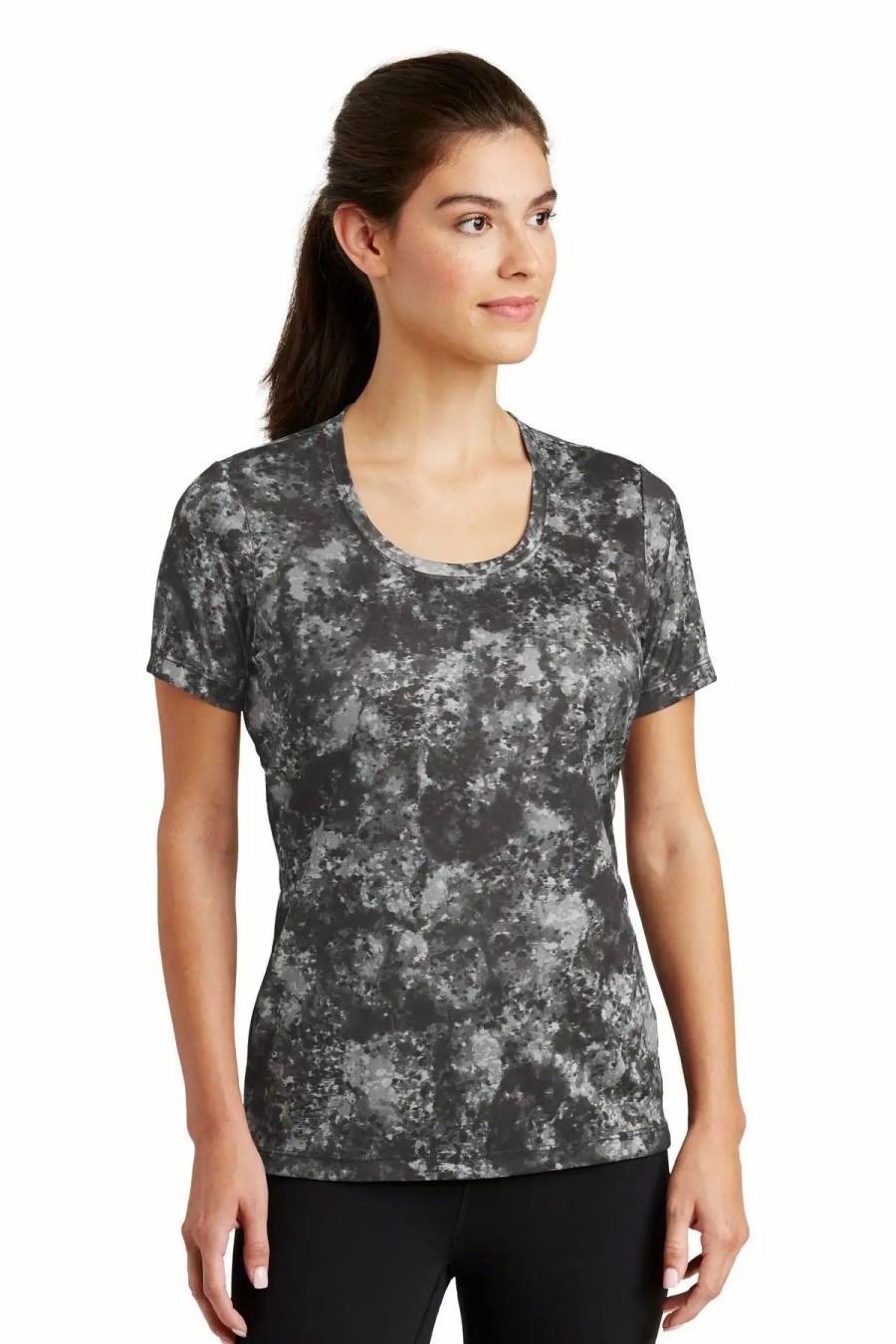 Shirts & Tops * Sport-Tek Ladies Mineral Freeze Scoop Neck Tee. Lst330