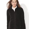 Jackets & Vests * Sierra Pacific Women'S Microfleece Full-Zip Jacket Onyx Black