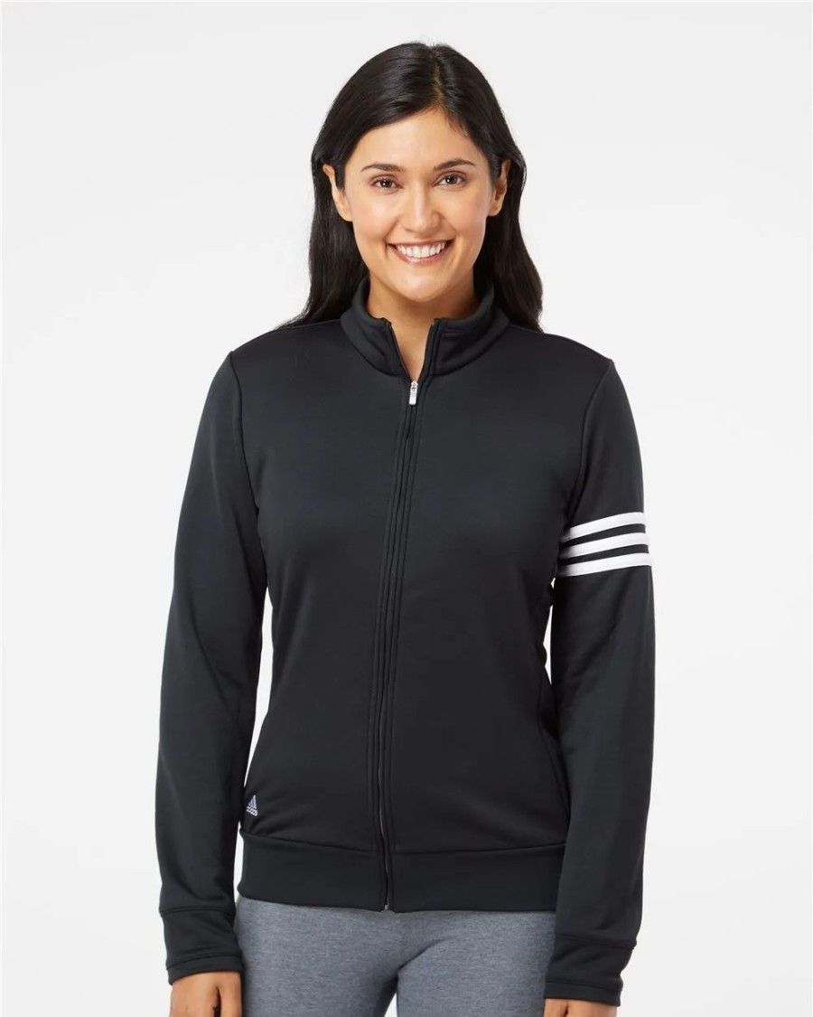 Sweatshirts & Fleece * Adidas Women'S 3-Stripes French Terry Full-Zip Jacket