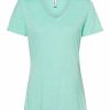 Shirts & Tops * Jerzees Women'S Snow Heather Jersey V-Neck