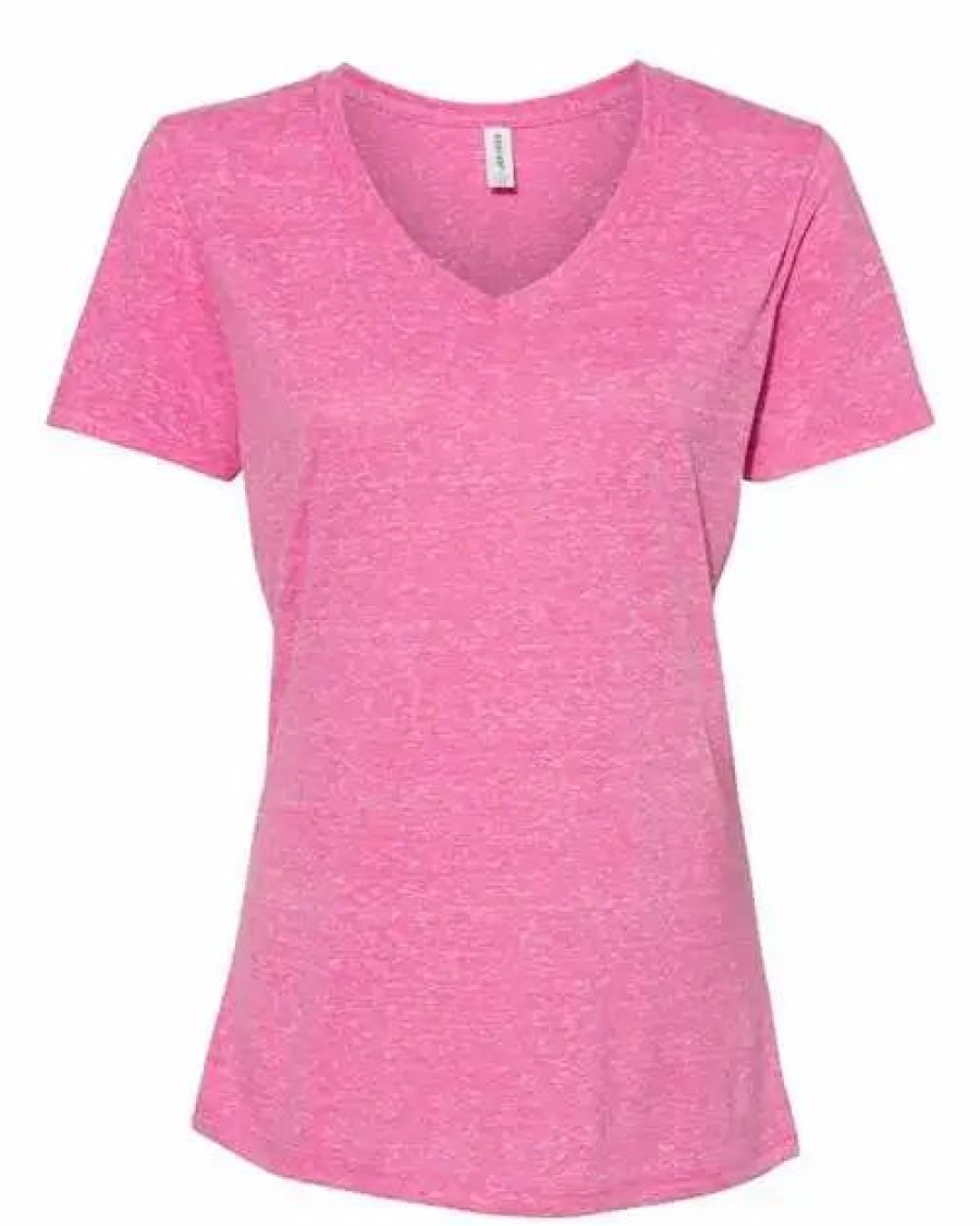 Shirts & Tops * Jerzees Women'S Snow Heather Jersey V-Neck