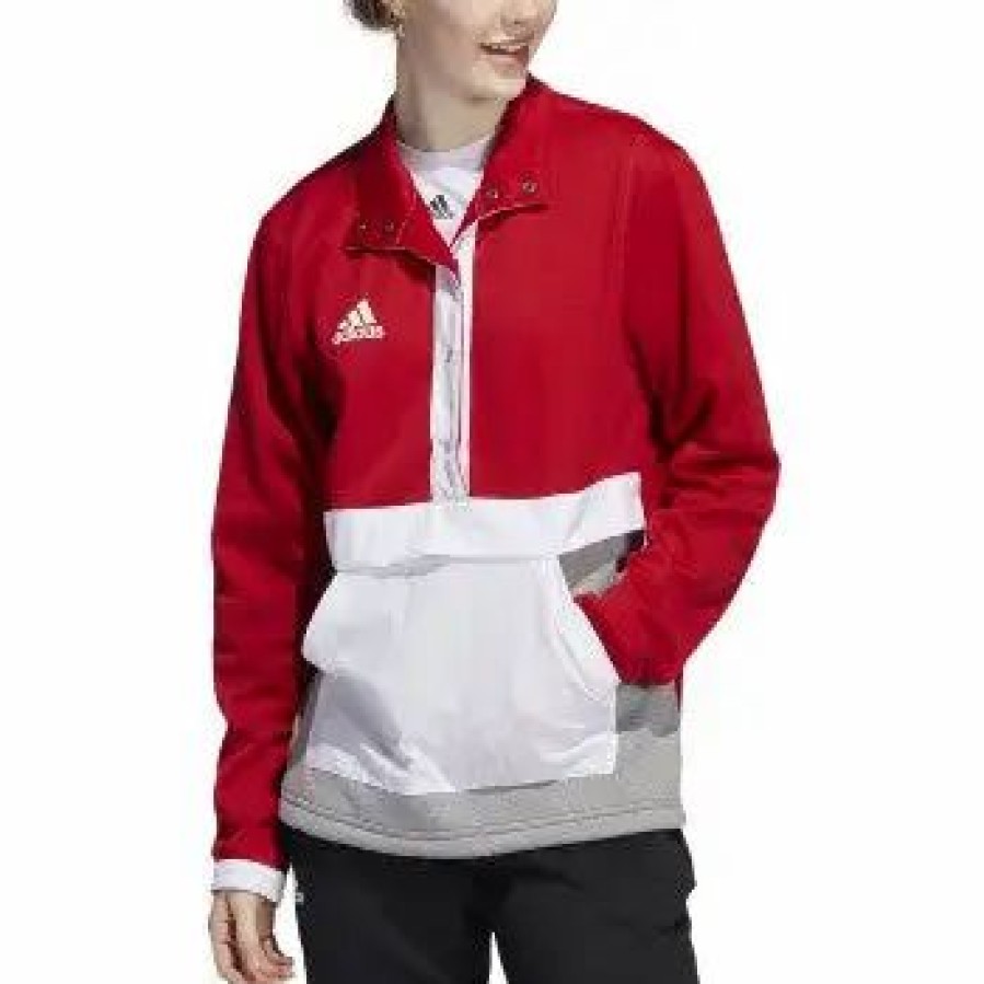 Jackets & Vests * Adidas Womens Team Issue 1/4 Snap Jacket