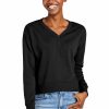 Sweatshirts & Fleece * District Women'S Perfect Tri Fleece V-Neck Sweatshirt