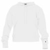 Sweatshirts & Fleece * Badger Women'S Athletic Fleece Crop Hood White