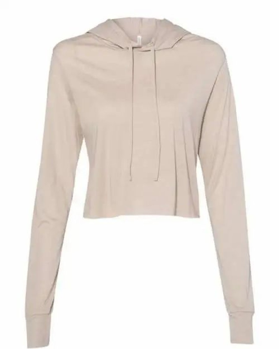 Sweatshirts & Fleece * Bella + Canvas Women'S Triblend Crop Long Sleeve Hoodie