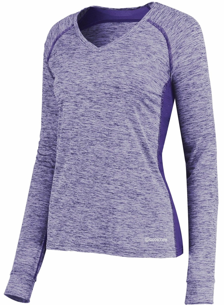 Shirts & Tops * Holloway Women'S Electrify Coolcore Long Sleeve Tee