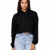 Sweatshirts & Fleece * Bella + Canvas Women'S Crop Fleece Hoodie