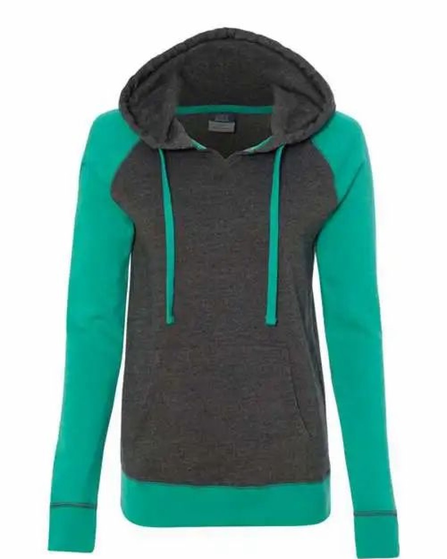 Sweatshirts & Fleece * Mv Sport Women'S Harper Raglan Hooded Sweatshirt