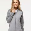 Jackets & Vests * Adidas Women'S Heather Block Full-Zip Wind Jacket