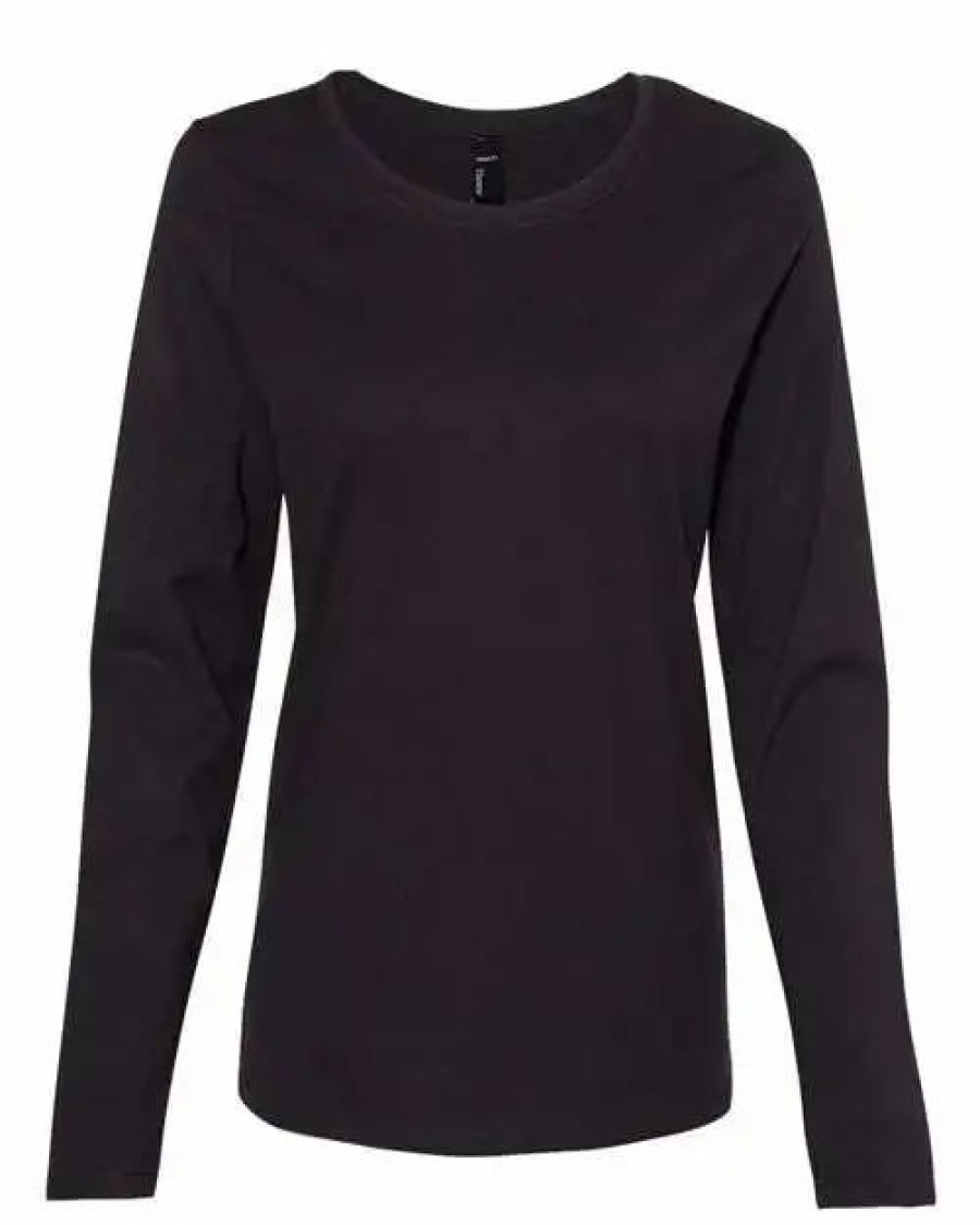 Shirts & Tops * Hanes Perfect-T Womena S Long Sleeve Scoopneck T-Shirt