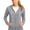 Sweatshirts & Fleece * District Juniors Core Fleece Full-Zip Hoodie Dt290