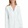 Jackets & Vests * Wonderwink Women'S Consultation Lab Coat Ww4072 White