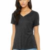 Shirts & Tops * Bella + Canvas Bella+Canvas Women'S Relaxed Triblend V-Neck Tee