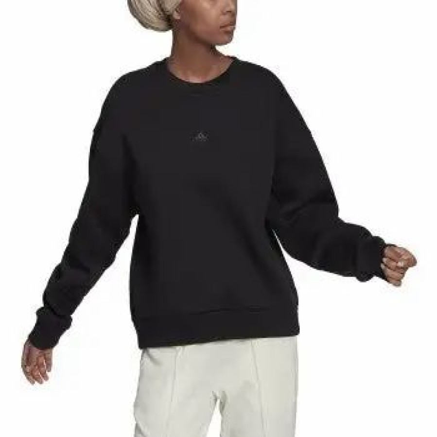 Sweatshirts & Fleece * Adidas Women'S All Season Long Sleeve Sweatshirt Black