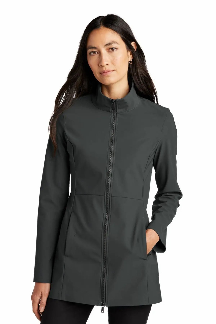 Jackets & Vests * Mercer+Mettle Women'S Faille Soft Shell Mm7101 Deep Black