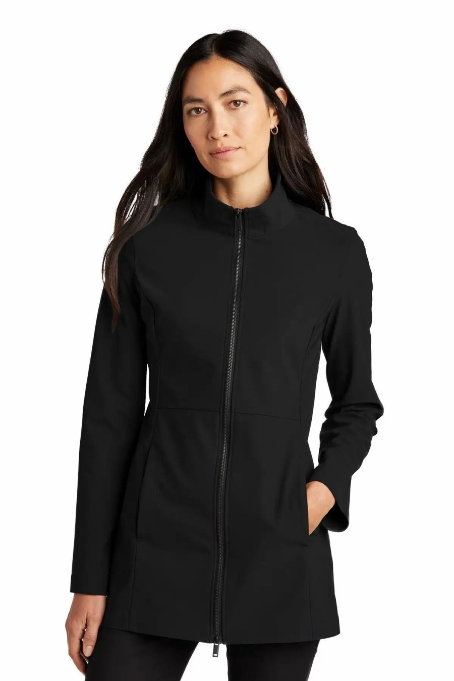 Jackets & Vests * Mercer+Mettle Women'S Faille Soft Shell Mm7101 Deep Black