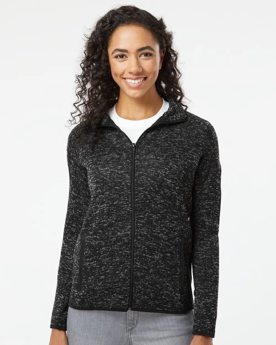 Jackets & Vests * Burnside Women'S Sweater Knit Jacket