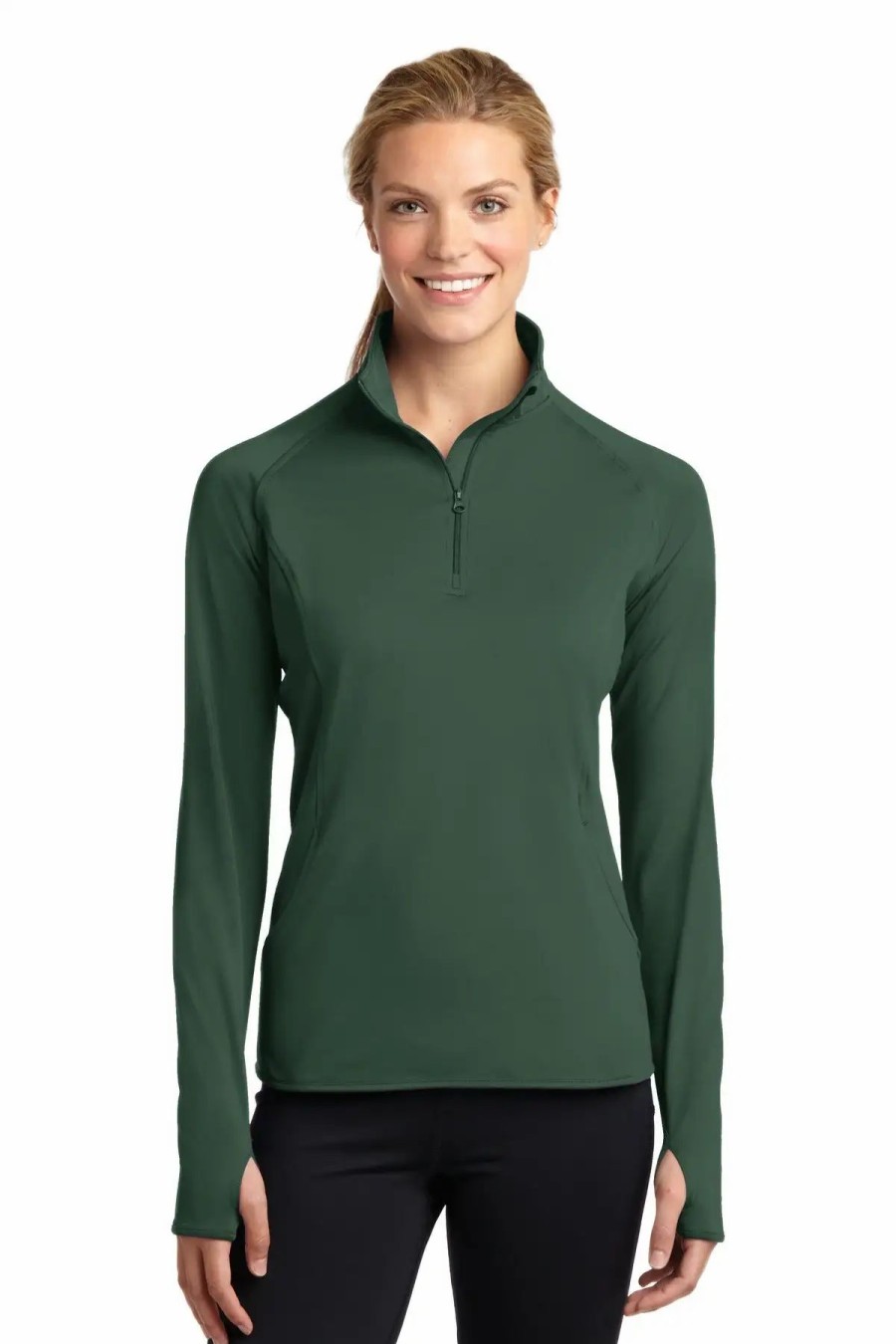 Sweatshirts & Fleece * Sport-Tek Women'S Sport-Wick Stretch 1/2-Zip Pullover