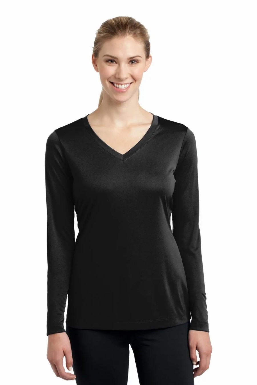 Shirts & Tops * Sport-Tek Women'S Long Sleeve Posicharge Competitor V-Neck Tee Lst353Ls