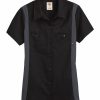 Shirts & Tops * Dickies Women'S Short Sleeve Industrial Colorblocked Shirt