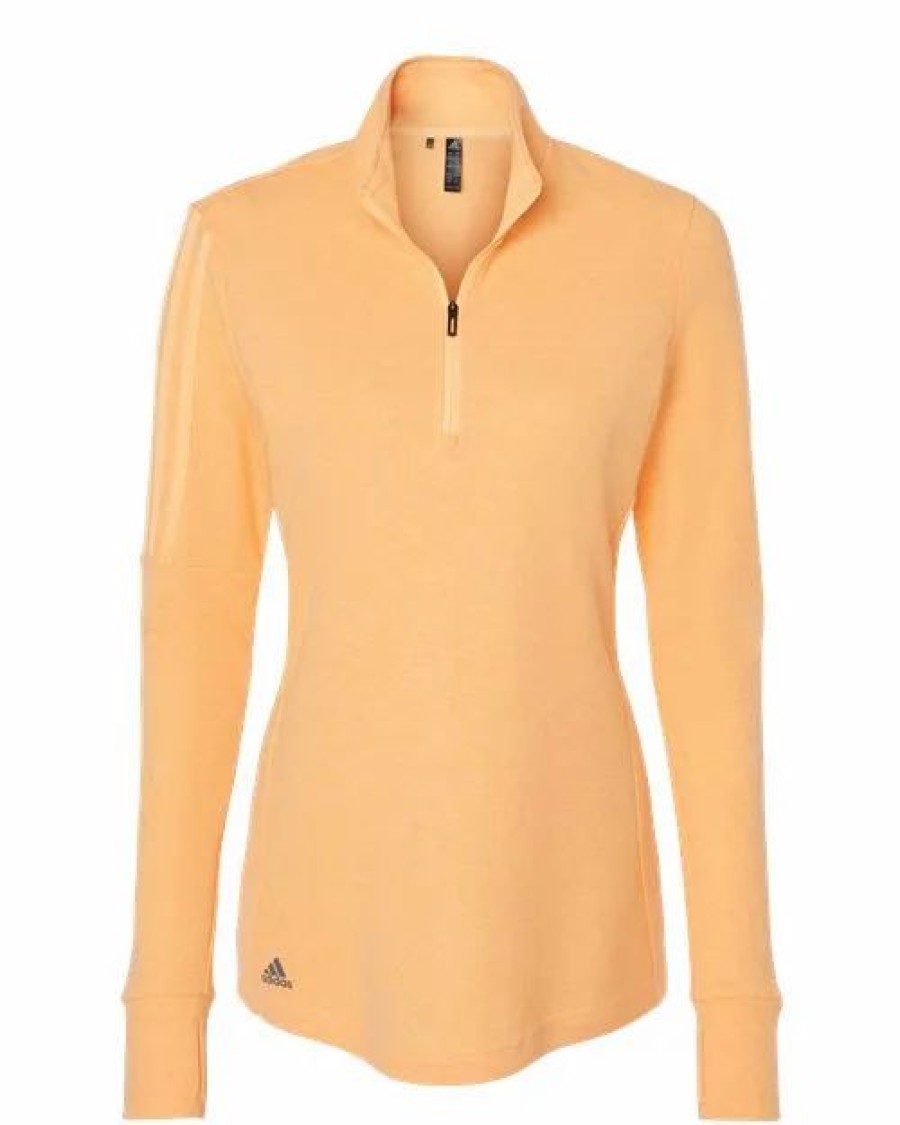 Sweatshirts & Fleece * Adidas Women'S 3-Stripes Quarter-Zip Sweater