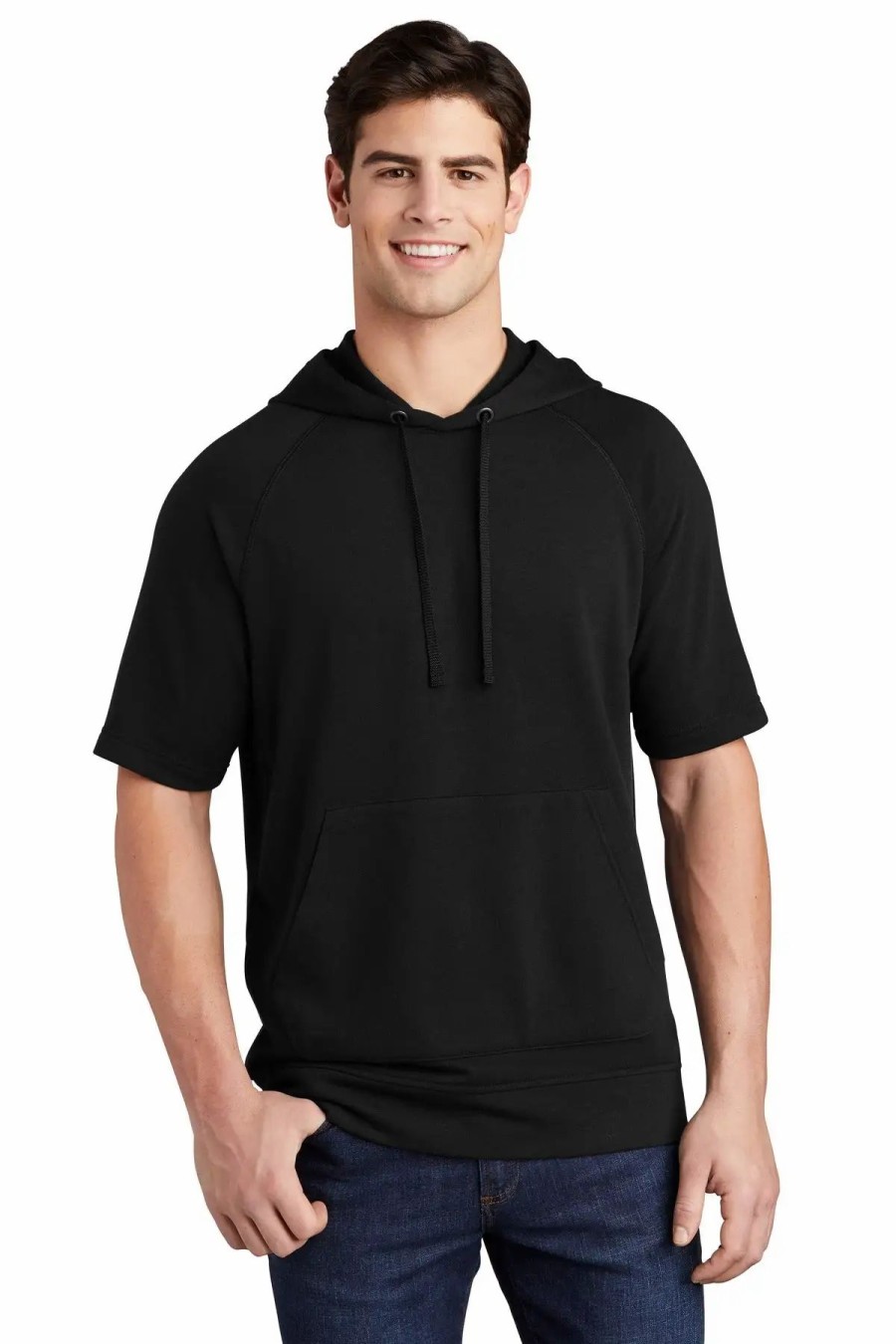 Sweatshirts & Fleece * Sport-Tek Men'S Posicharge Tri-Blend Wicking Fleece Short Sleeve Hooded Pullover St297