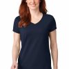 Shirts & Tops * Anvil Ladies 100% Combed Ring Spun Cotton V-Neck T-Shirt. 88Vl