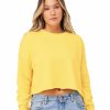 Sweatshirts & Fleece * Bella + Canvas Women'S Crop Crew Fleece