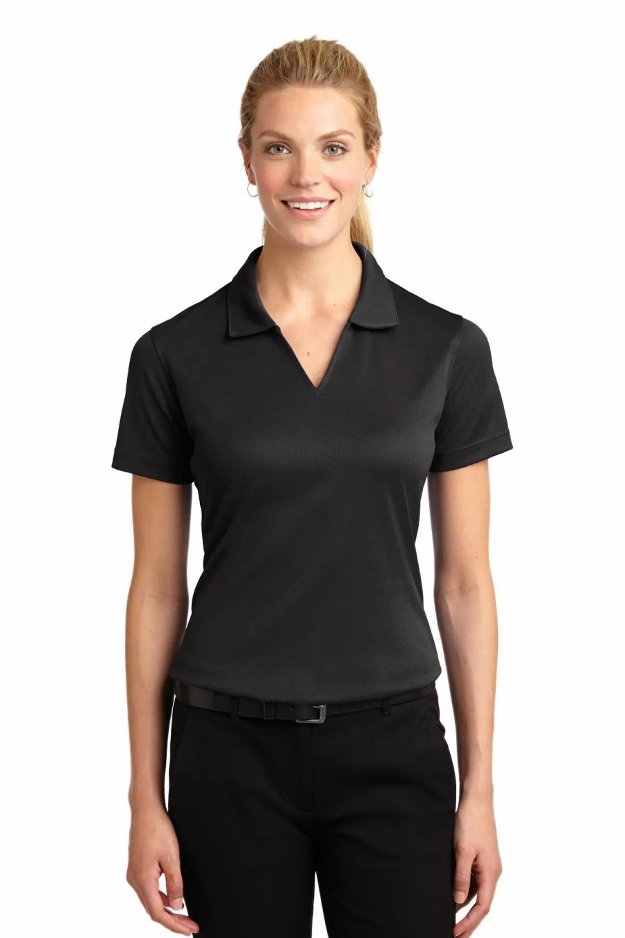 Shirts & Tops * Sport-Tek Women'S Dri-Mesh V-Neck Polo L469